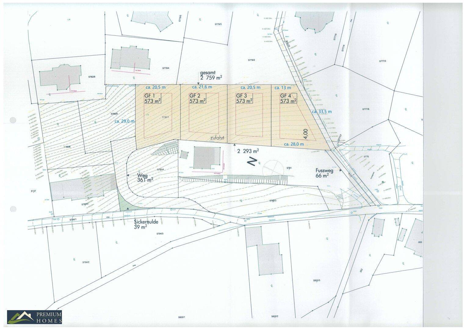 BREITENBACH am INN - KLEINSÖLL - 4 Baugrundstücke 500 m² bis 750 m² noch frei wählbar!