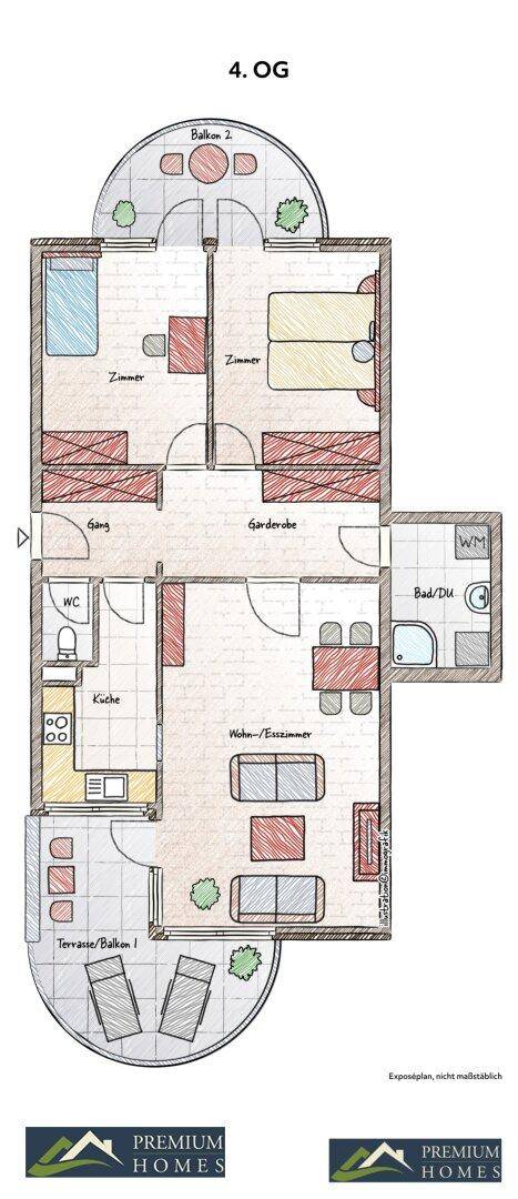 WÖRGL - Moderne 3-Zi-Wohnung in Wörgl mit 2 Balkonen, Kellerabt., Tief-Garage & Aufzug im 4. OG