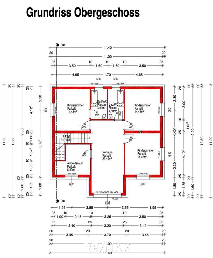 Obergeschoss Plan