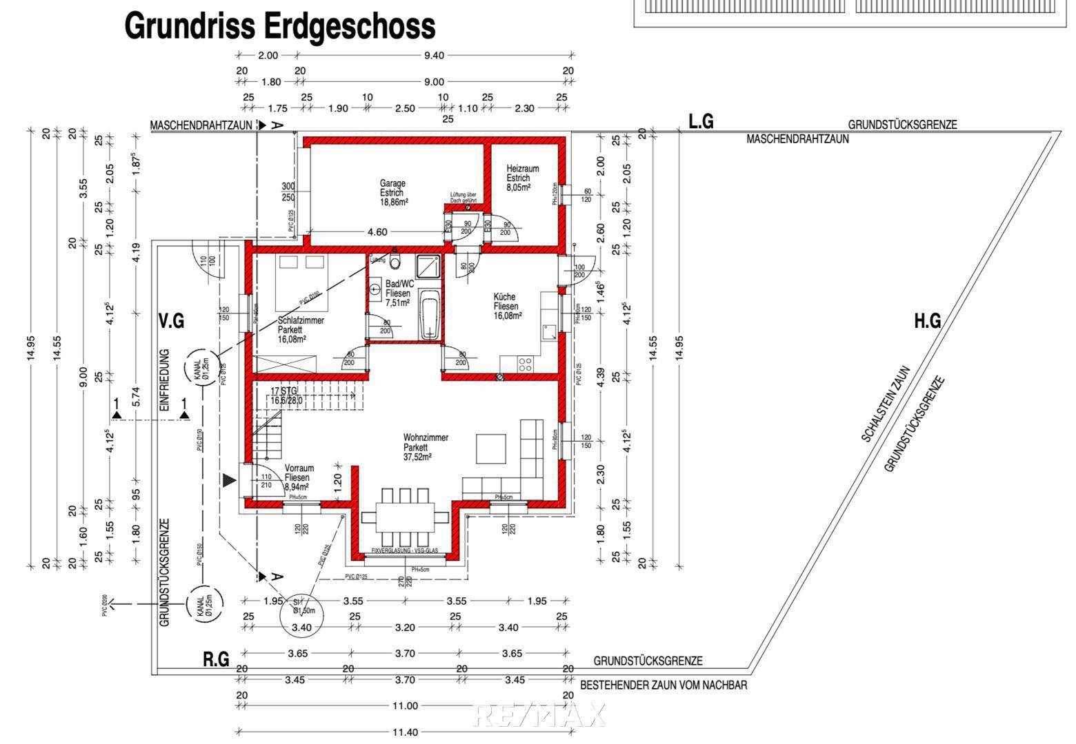 Erdgeschoss Plan