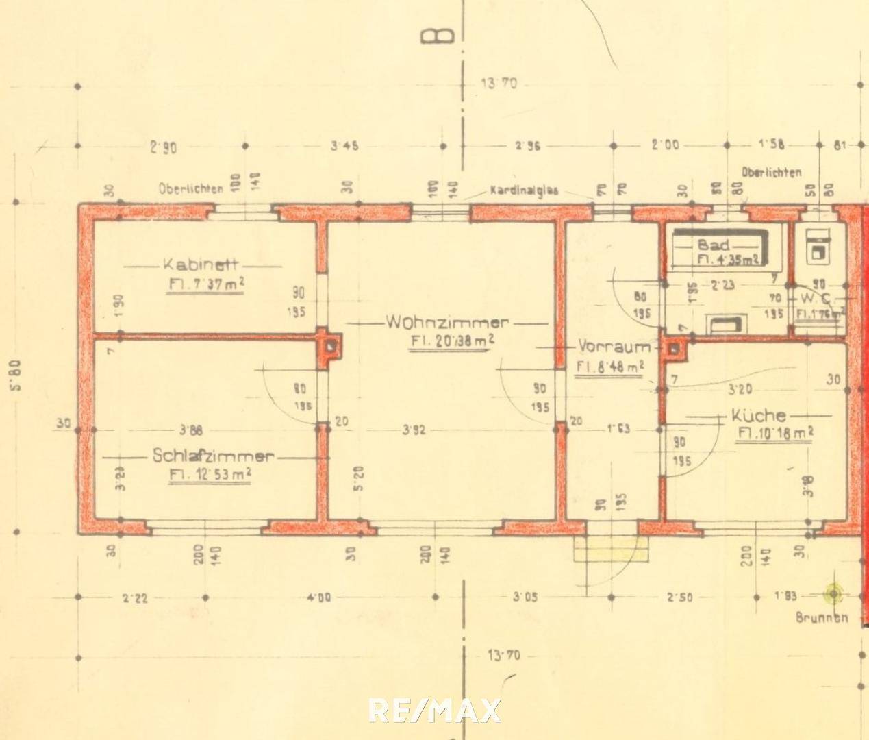 Plan sanierungsbedürftiges Haus