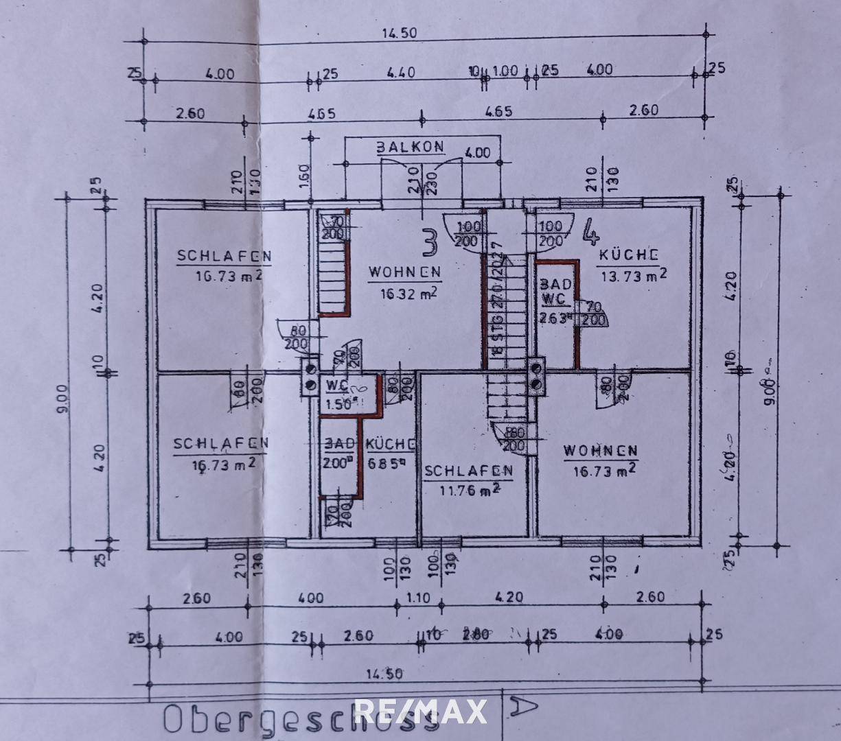 Grundriss Obergeschoss