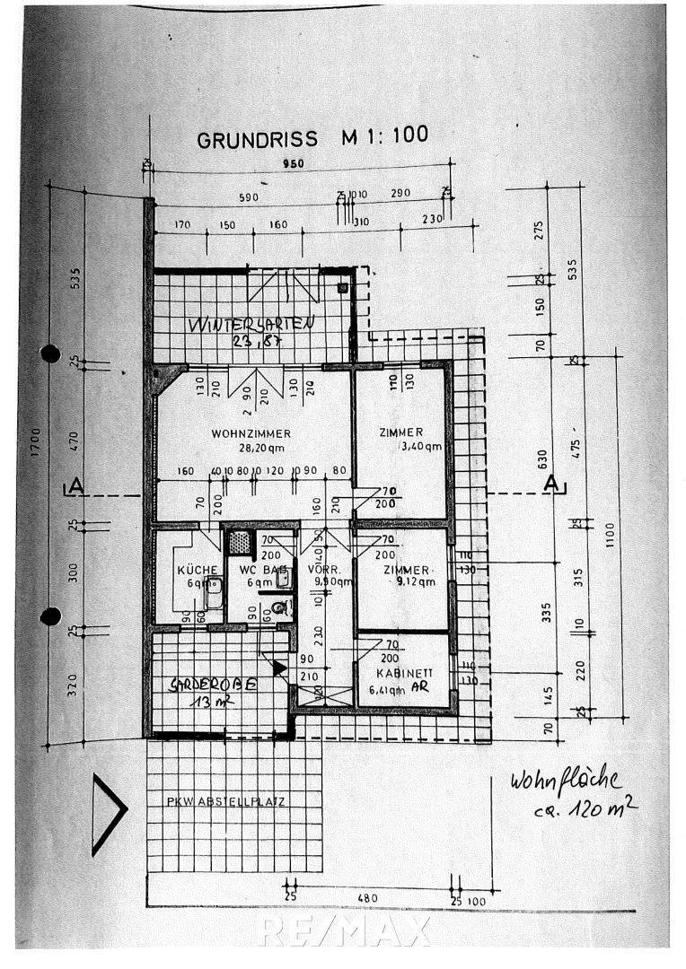 Plan Wohnhaus