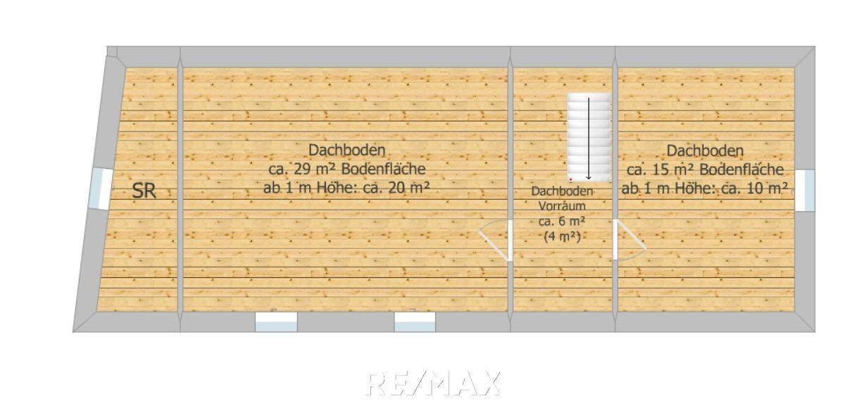 Grundriss Dachboden