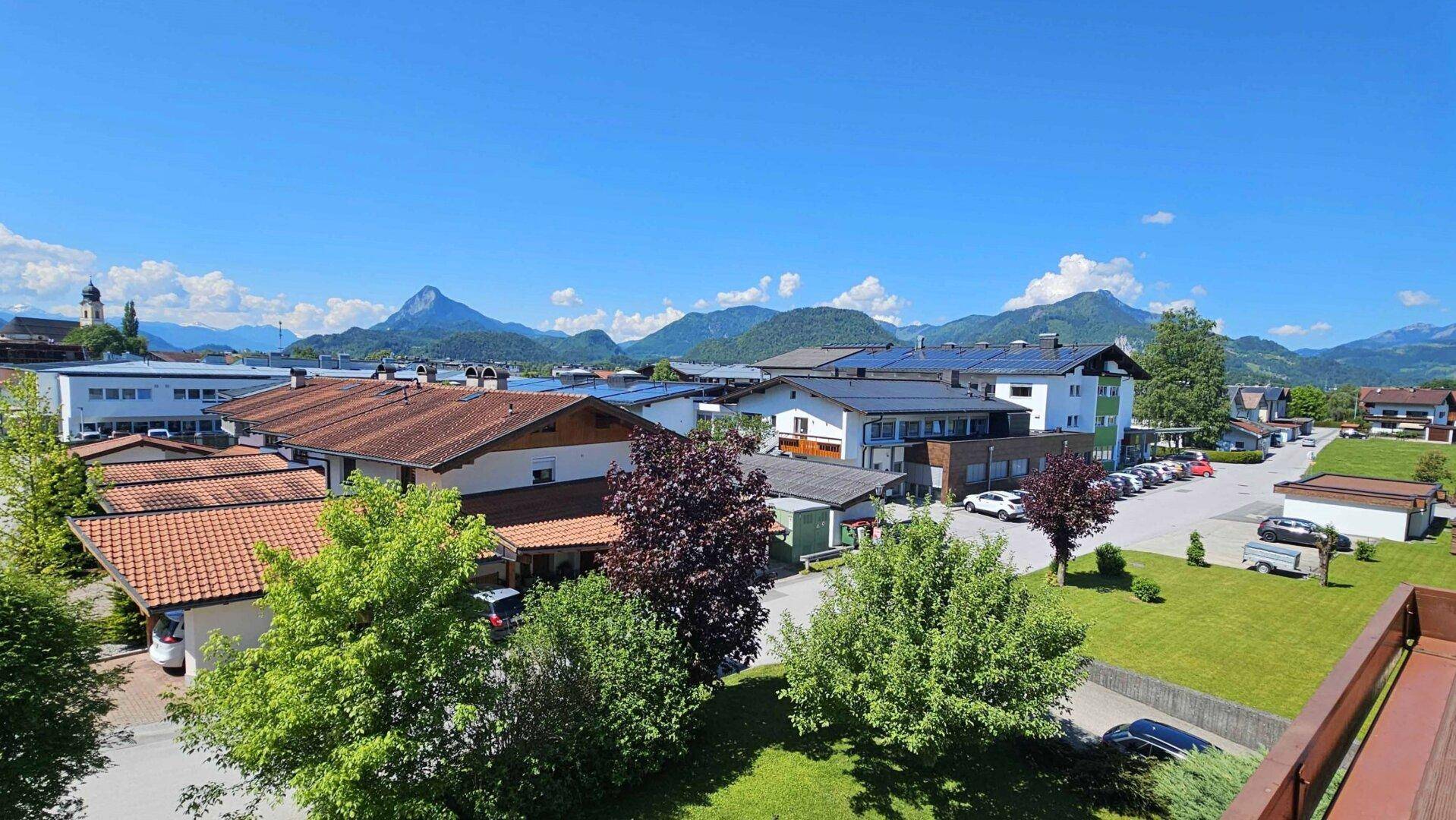 Ausblick nach Westen, 3-Zimmerwohnung mit Garage, Ebbs