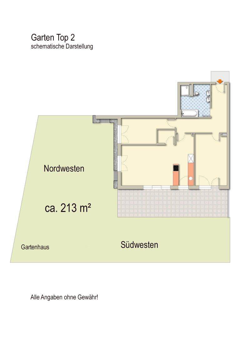 Gartenanteil, Schöne 3-Zimmer Gartenwohnung Kufstein