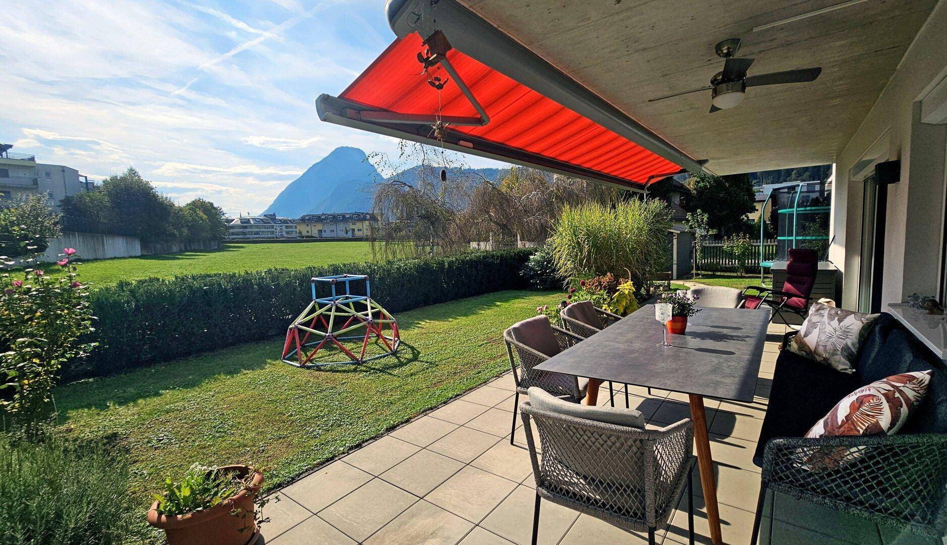 Terrasse im Herbst mit Beschattung, Schöne 3-Zimmer Gartenwohnung Kufstein