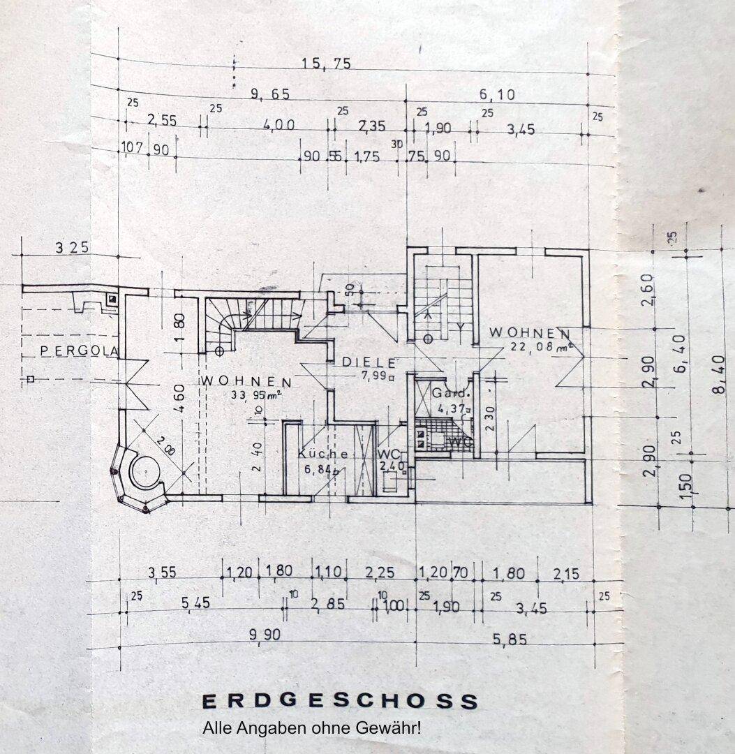 Grundriss EG, Grundstück mit Altbestand und Freizeitwohnsitz in Rettenschöß