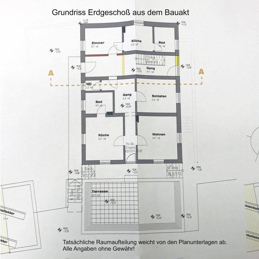 Erdgeschoß Grundriss, Mehrfamilienhaus in Aussichtslage, Angerberg