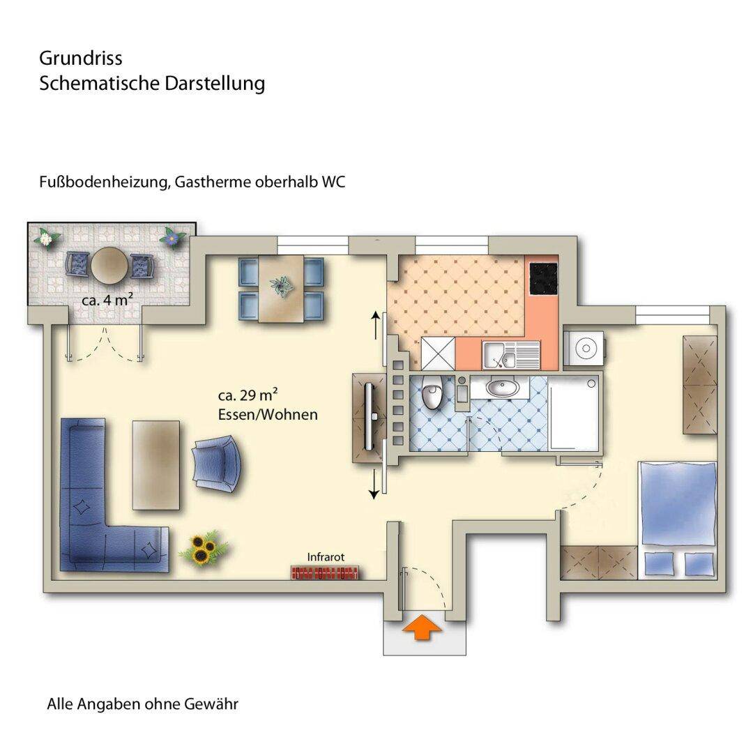 Grundriss, schematische Darstellung