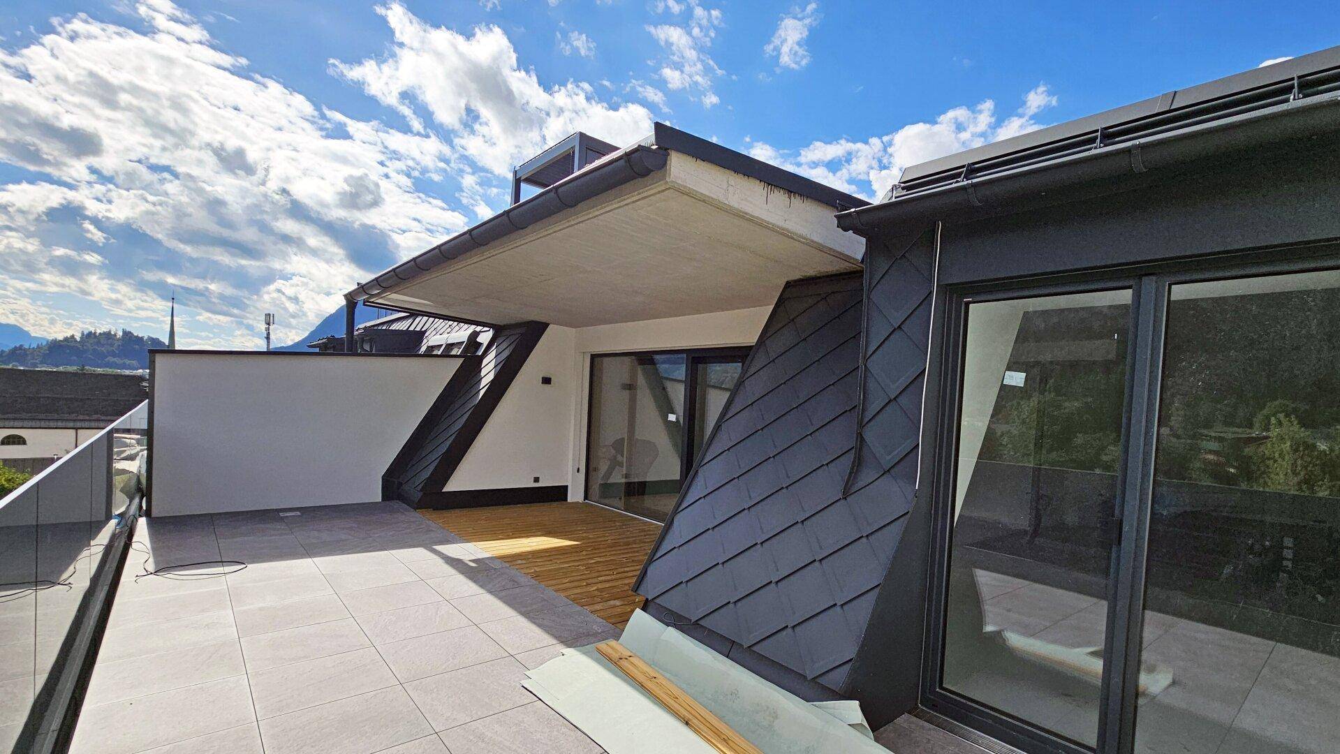 Dachterrasse 4.OG, Neubau Erstbezug 3-Zimmer Dachgeschoß Kufstein