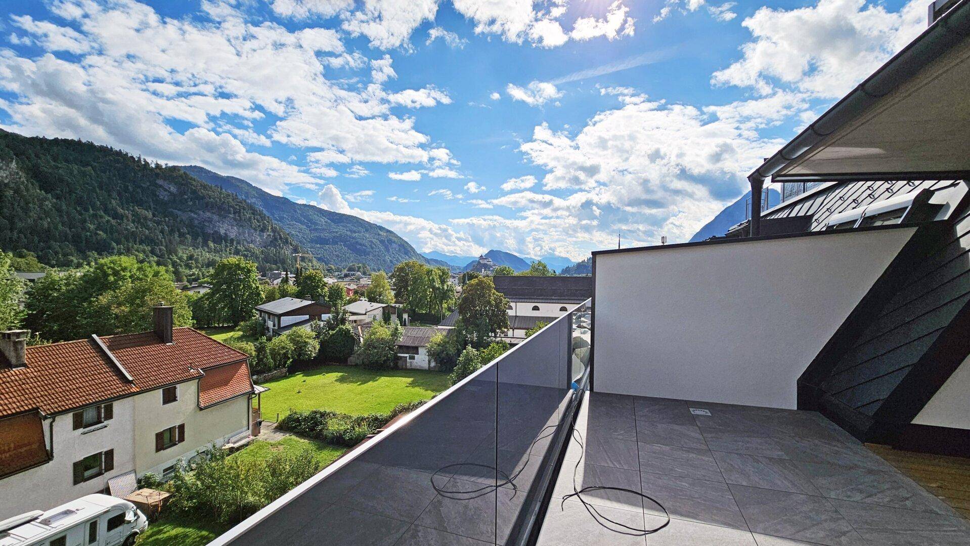 Ausblick Dachterrasse, Neubau Erstbezug 3-Zimmer Dachgeschoß Kufstein