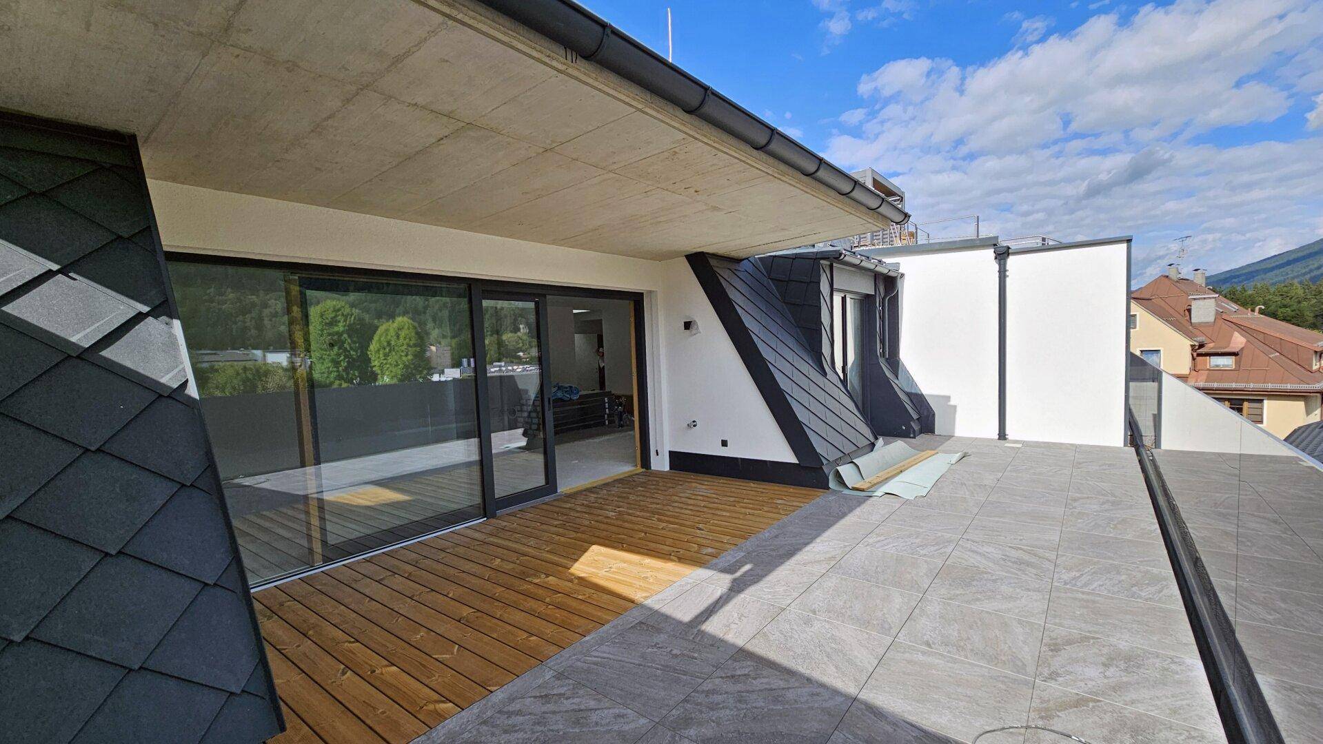 Dachterrasse 4.OG, Neubau Erstbezug 3-Zimmer Dachgeschoß Kufstein