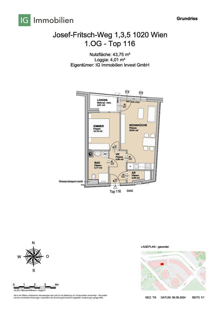 Grundriss Josef-Fritsch Weg 1 Top 116