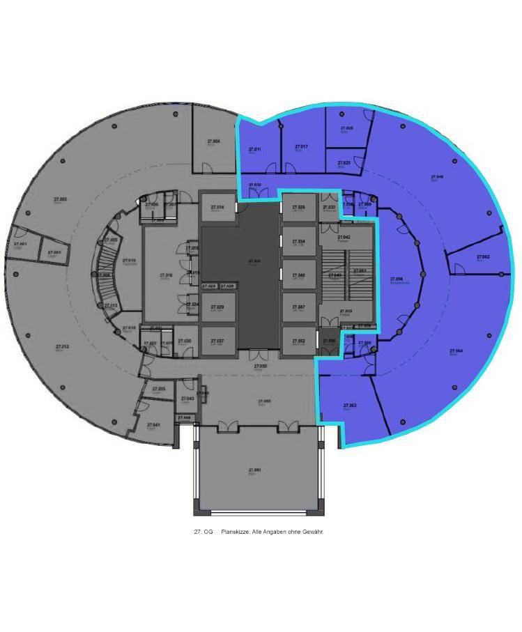 Grundriss 27. OG