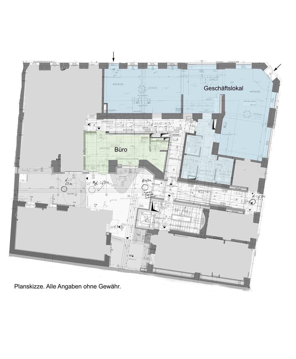 Neues Eck-Geschäftslokal mit Büroflächen Nähe Westbahnhof - Ansicht 2