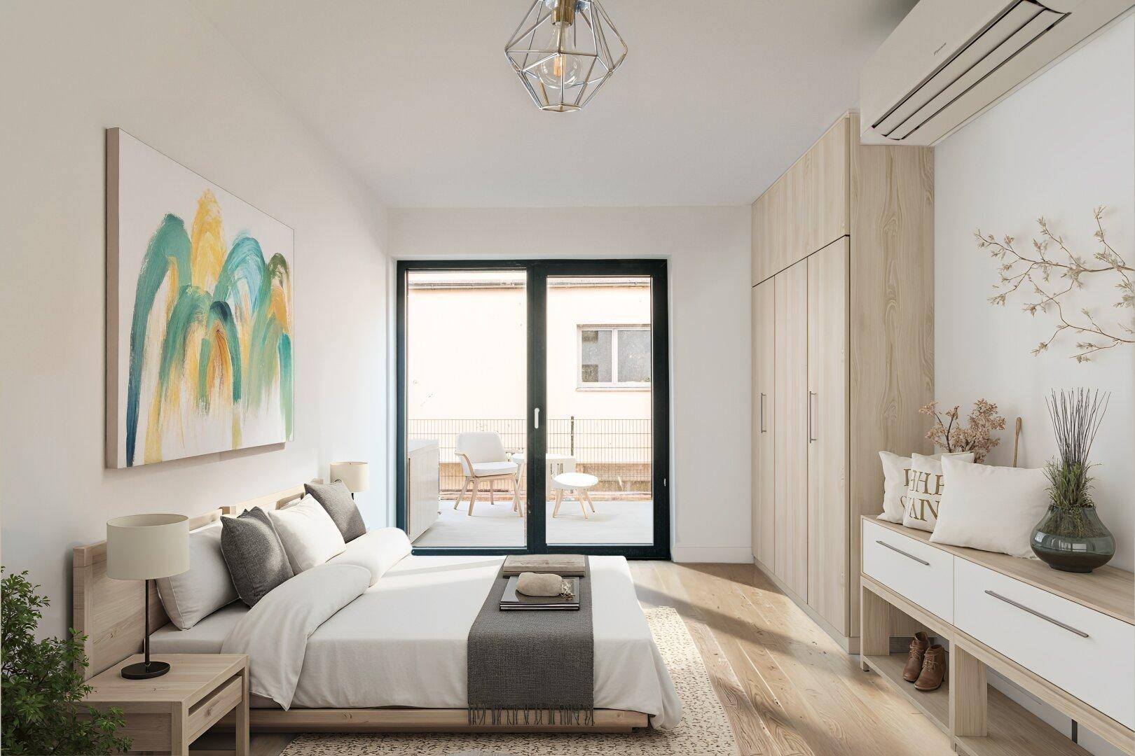 Schlafzimmer_Rendering Architekt