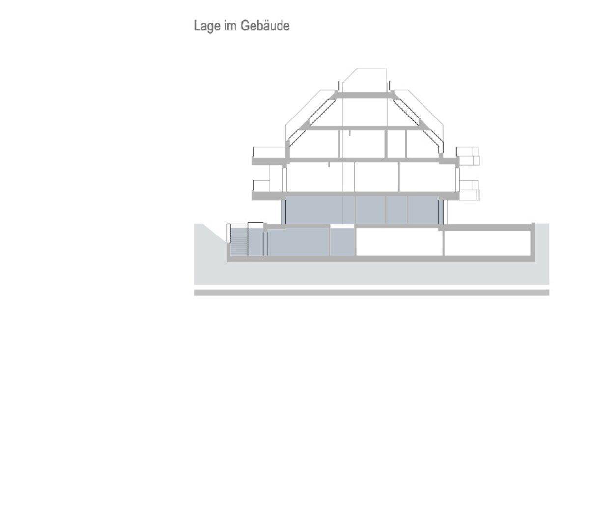 Schnitt - Lage im Gebäude