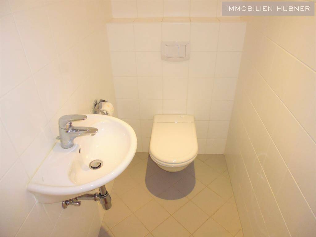 modernes WC mit Waschbecken