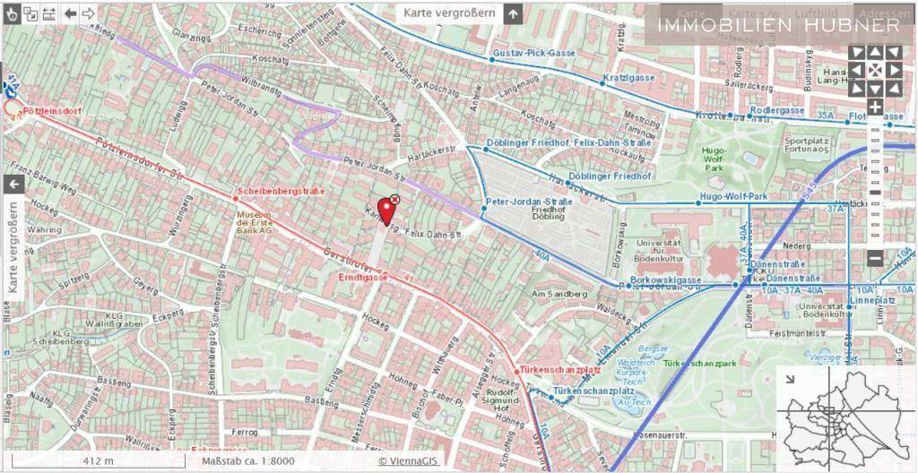 Lageplan mit Öffis