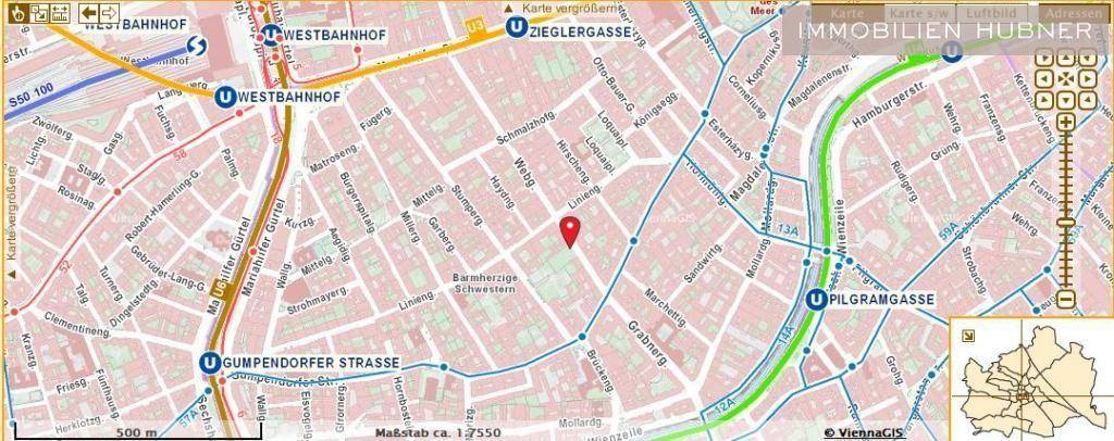 Lage mit O¨ffis