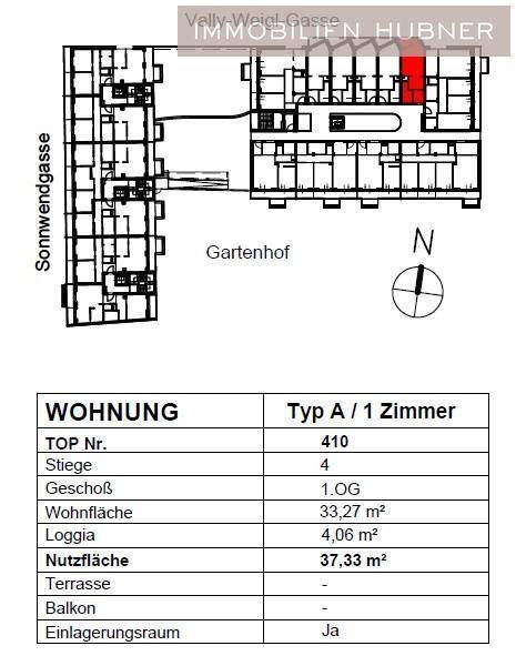 Ausrichtung und Flächen Top 410