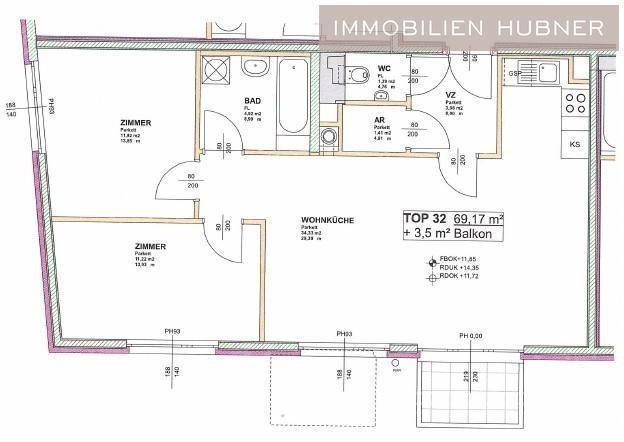 Grundriss Top 32