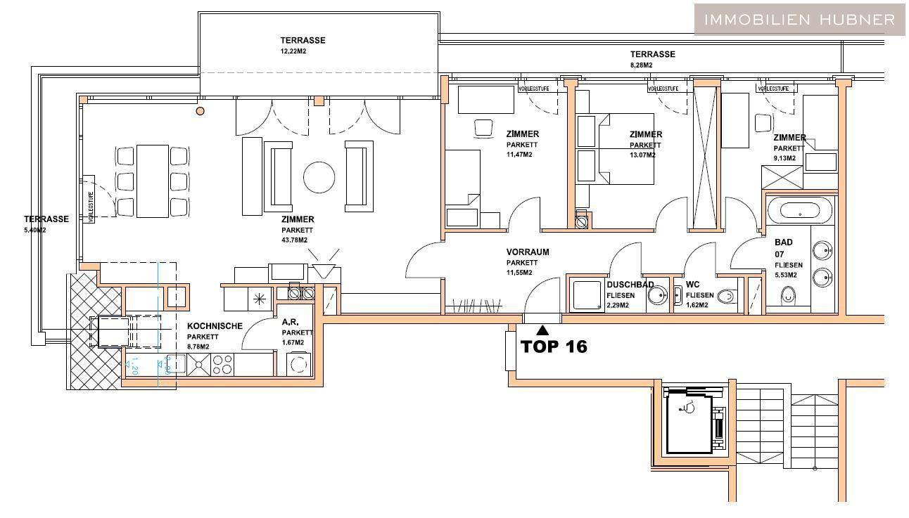 Grundriss Top 16