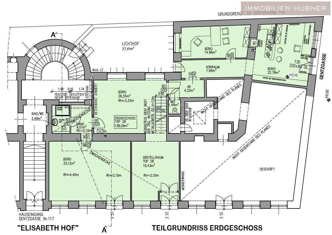 Grundriss Erdgeschoß