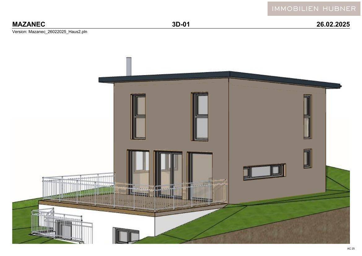 Vorderansicht mit Terrasse