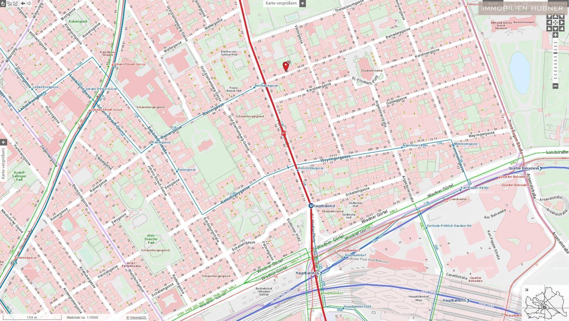Lageplan Öffis