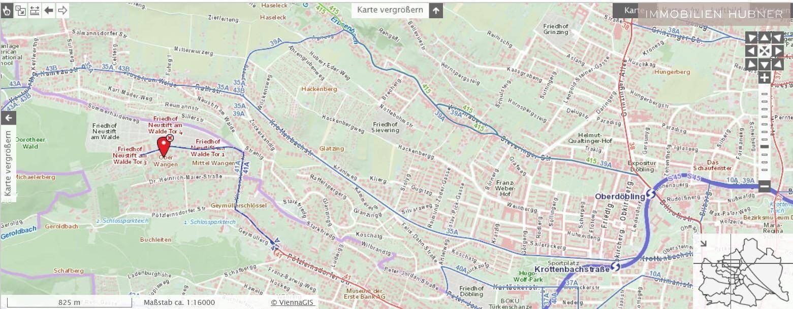 Lageplan mit Öffis