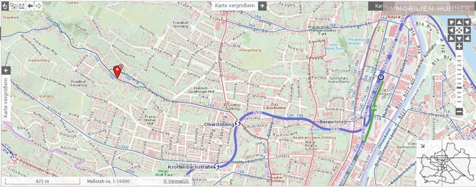 Lageplan mit Öffis