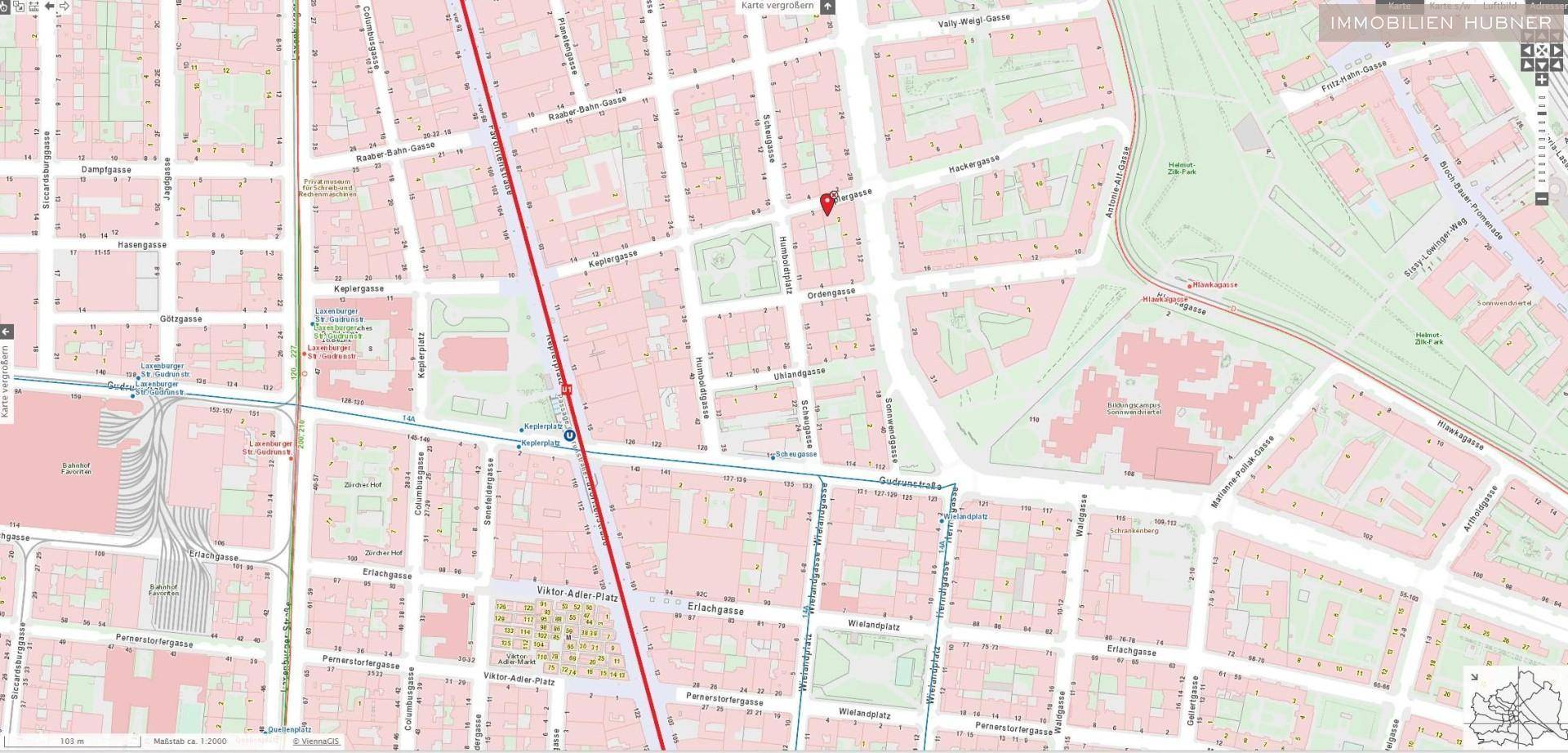 Lageplan Öffis
