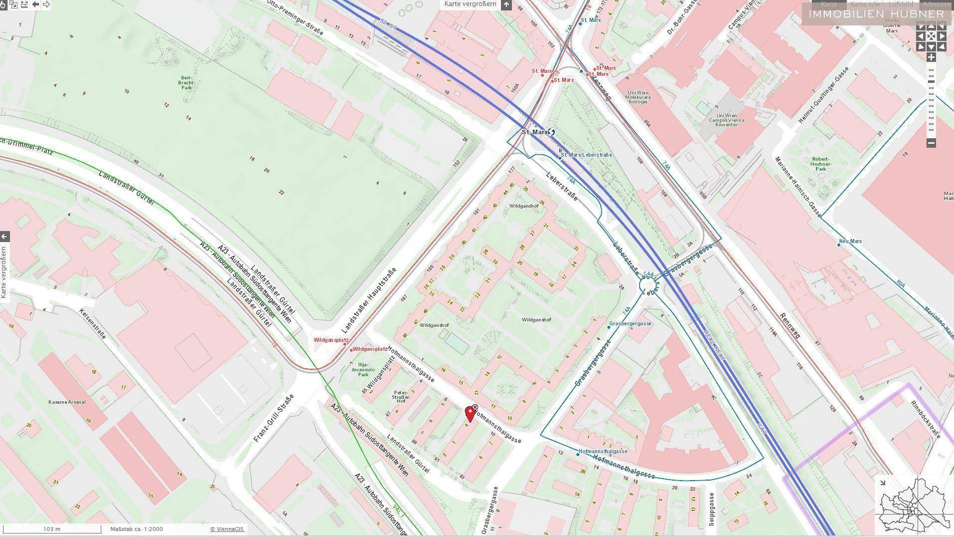 Lageplan Öffis