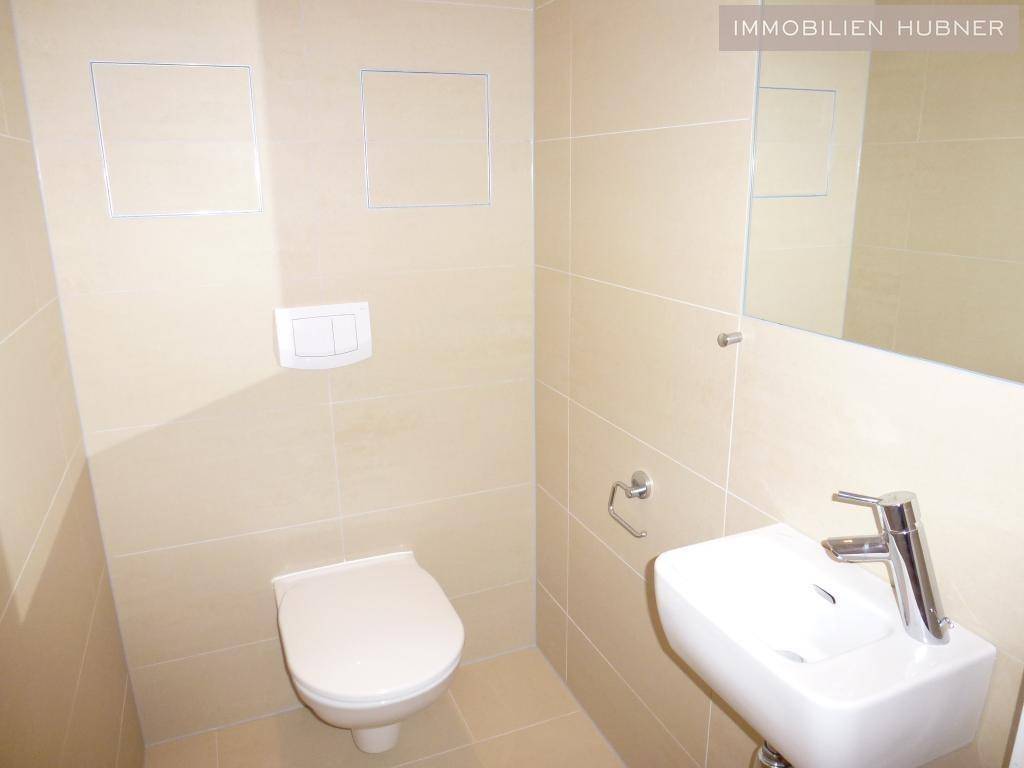 modernes WC mit Waschbecken