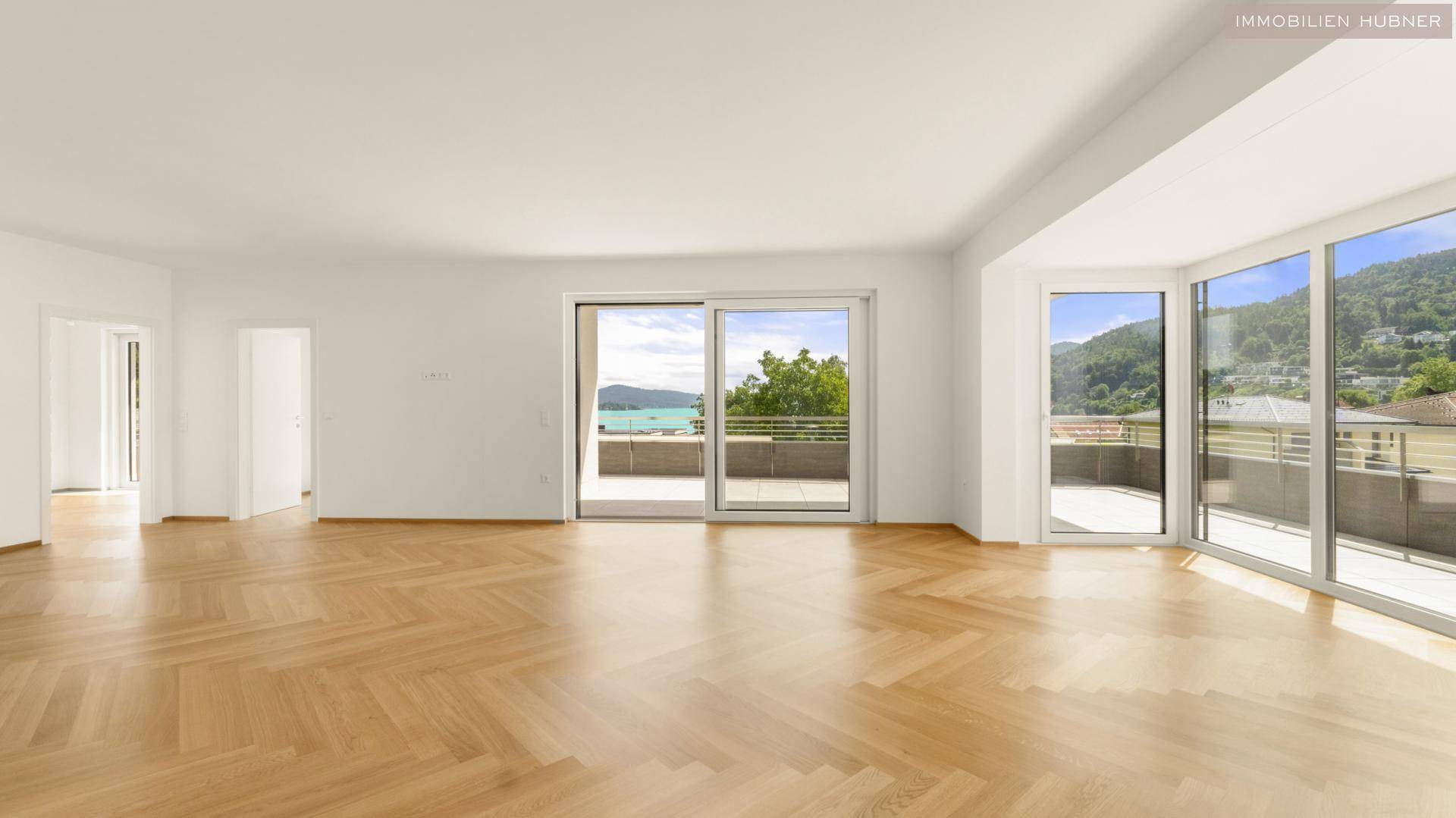 Wohnraum Penthouse blau