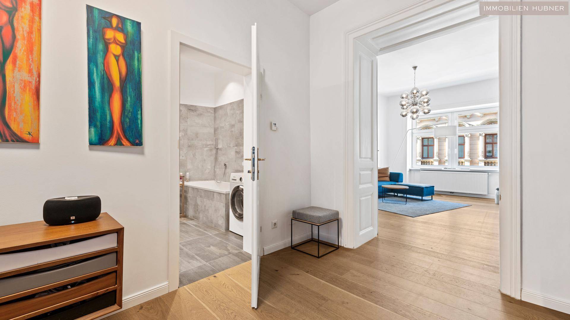 Stilvoll renovierte Altbauwohnung im 3.Bezirk. Citynaher Lifestyle mit besonderem Flair. - Ansicht 5