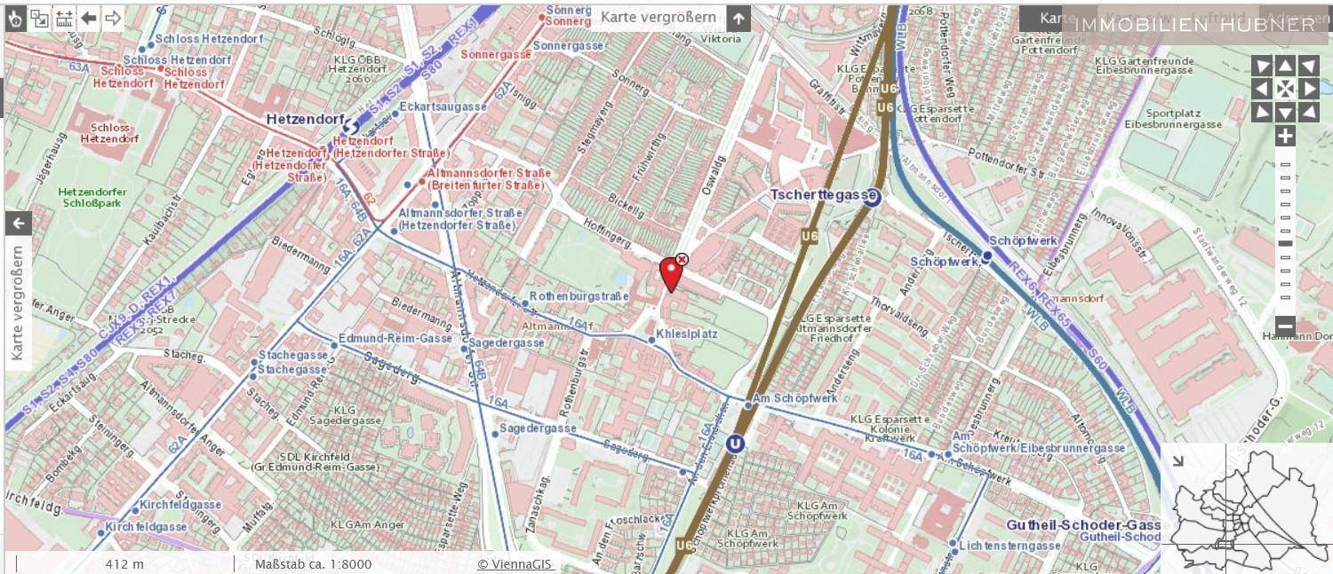 Lageplan mit Öffis