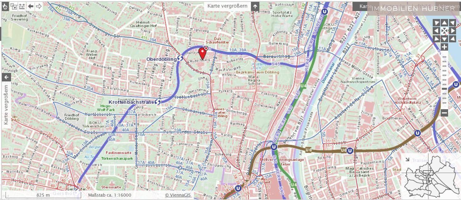 Lageplan mit Öffis