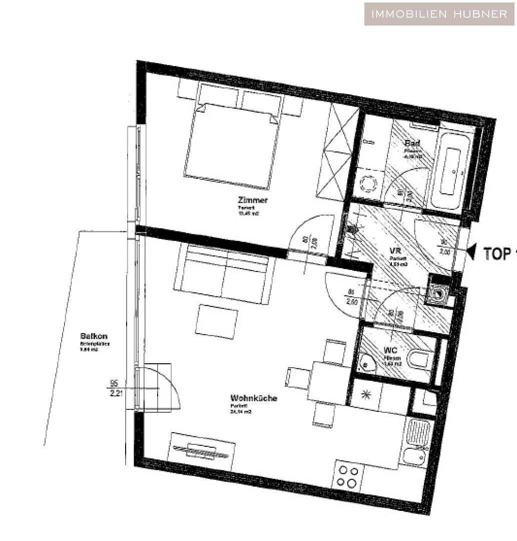 Grundriss Top 1.08