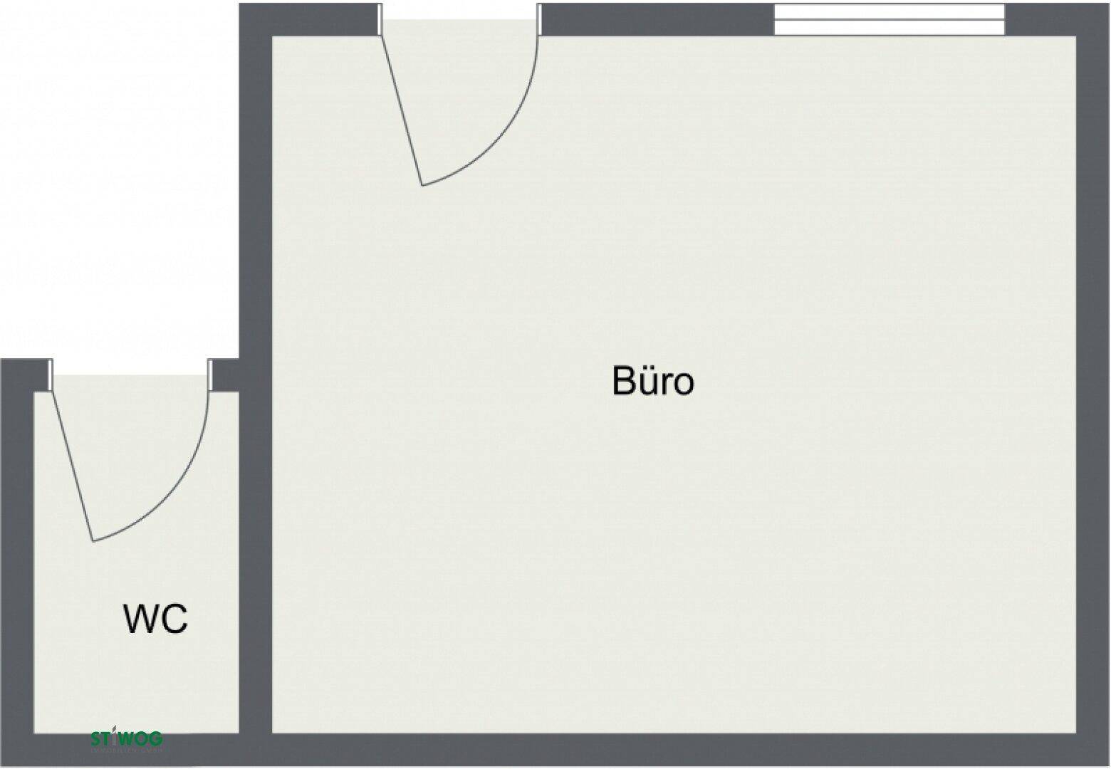 Büro - 1 Boden - 2D Floor Plan