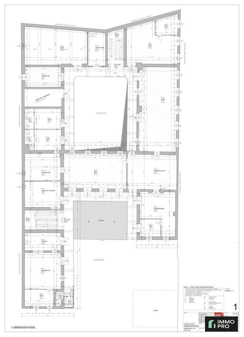 Attraktive Gewerbefläche in zentraler Lage am Hauptbahnhof Graz – 520,92 m², 1. OG - Ansicht 5