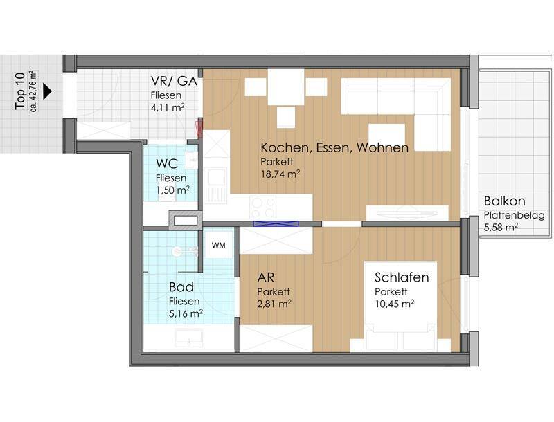 HP9-2-Zimmer-Wohnung-Maxglan-Grundriss