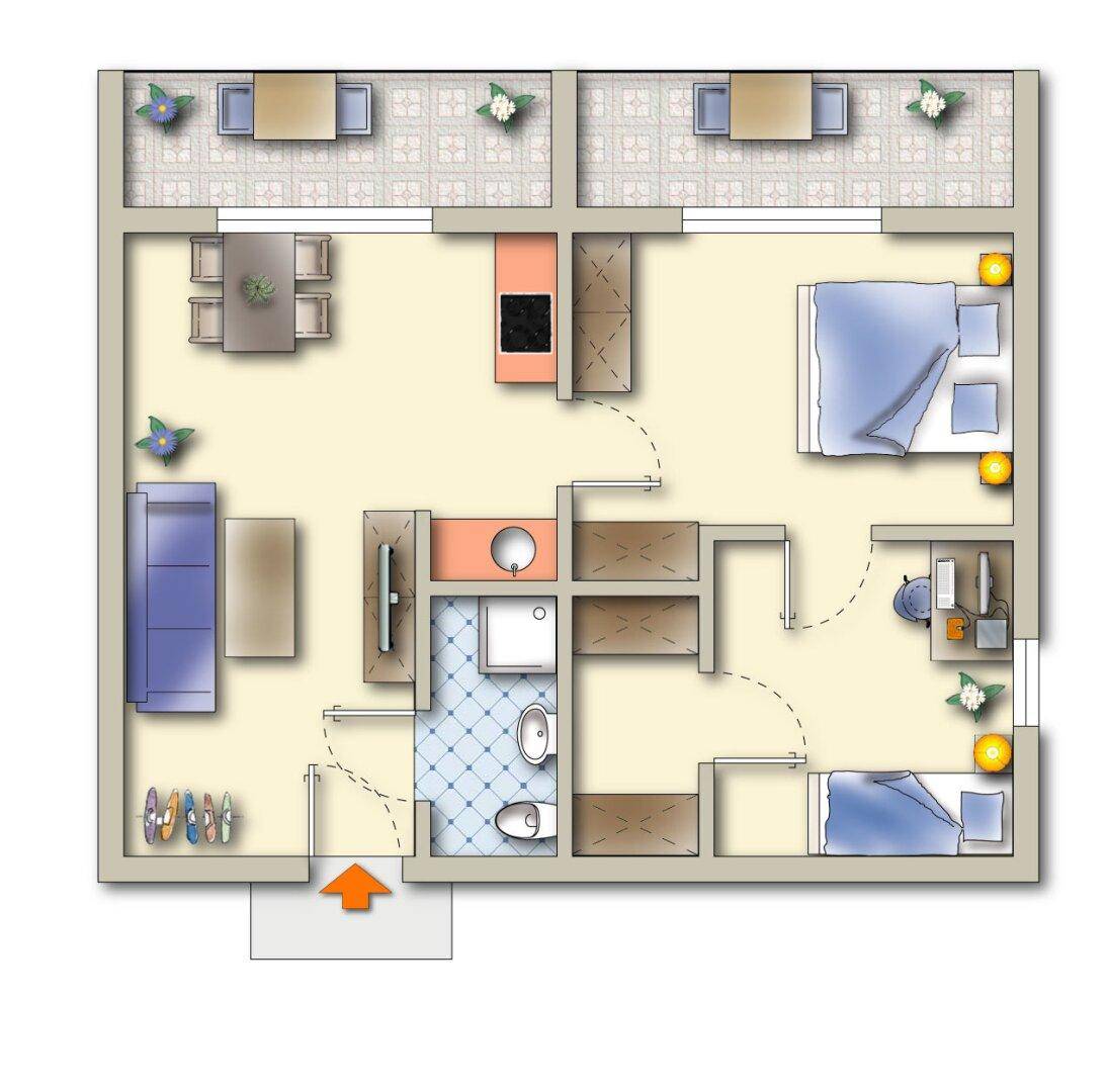 Grundriss Wohnung