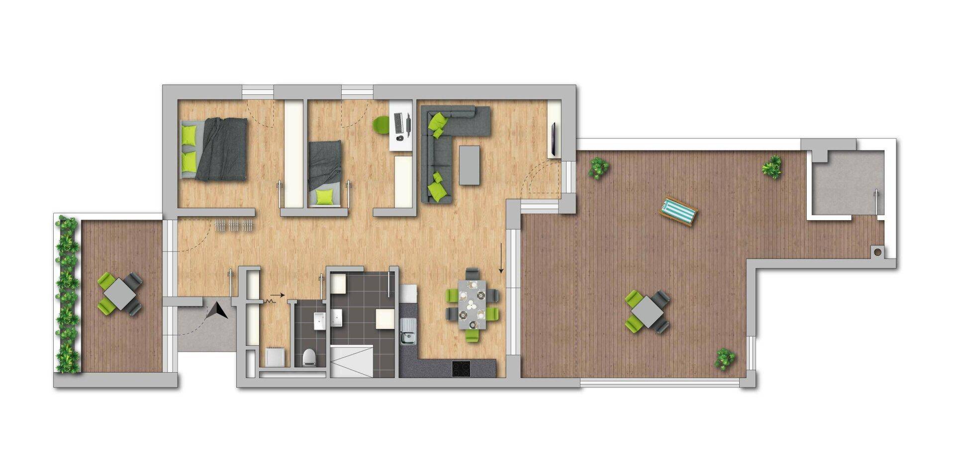 Grundriss Wohnung