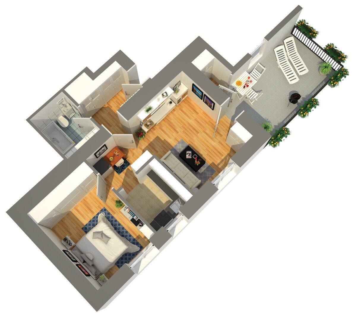 Grundriss Wohnung