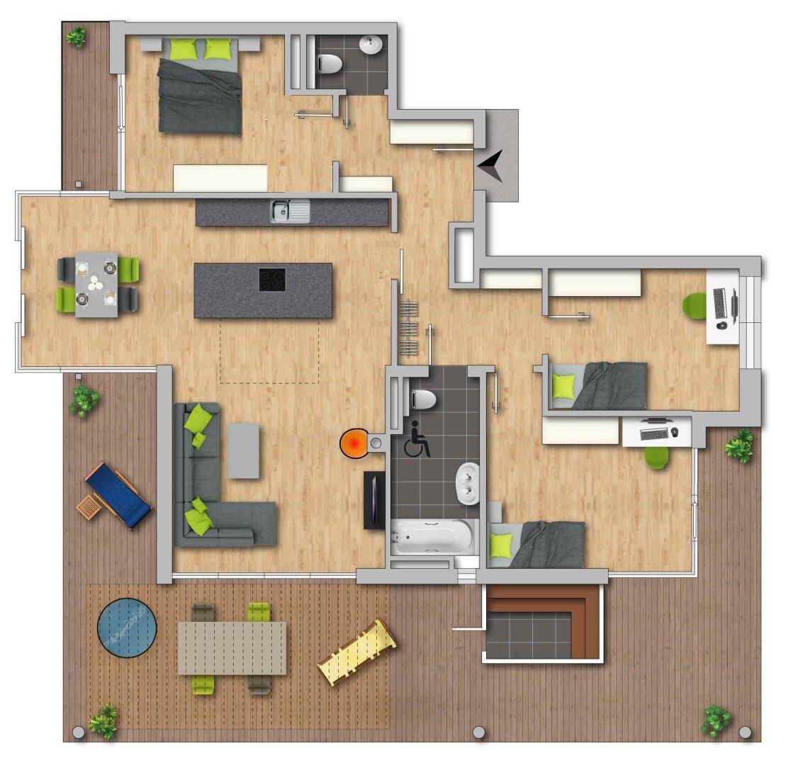 Grundriss Wohnung