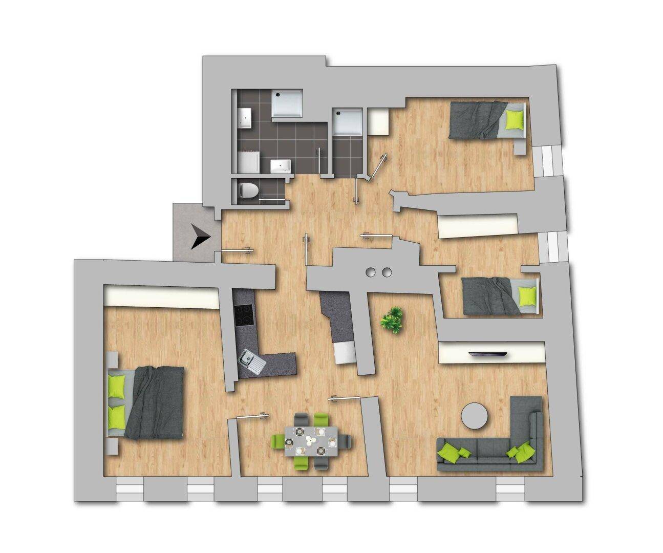 Grundriss Wohnung