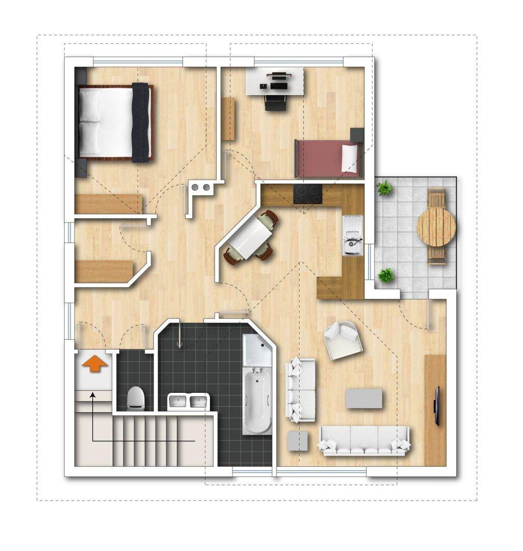 Grundriss Wohnung
